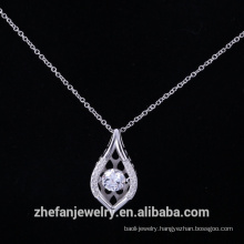 925 sterling silver dancing pendant with aaa cubic zirconia supplier